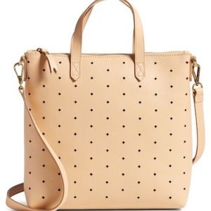 Madewell Leather perforated mini transport